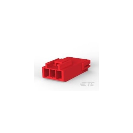 Te Connectivity DBL LOCK CAP F/H 3P RED 179464-2